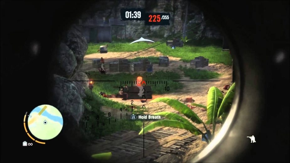 Use a Sniper Rifle to Kill Pirates in the Bull's Eye Trial