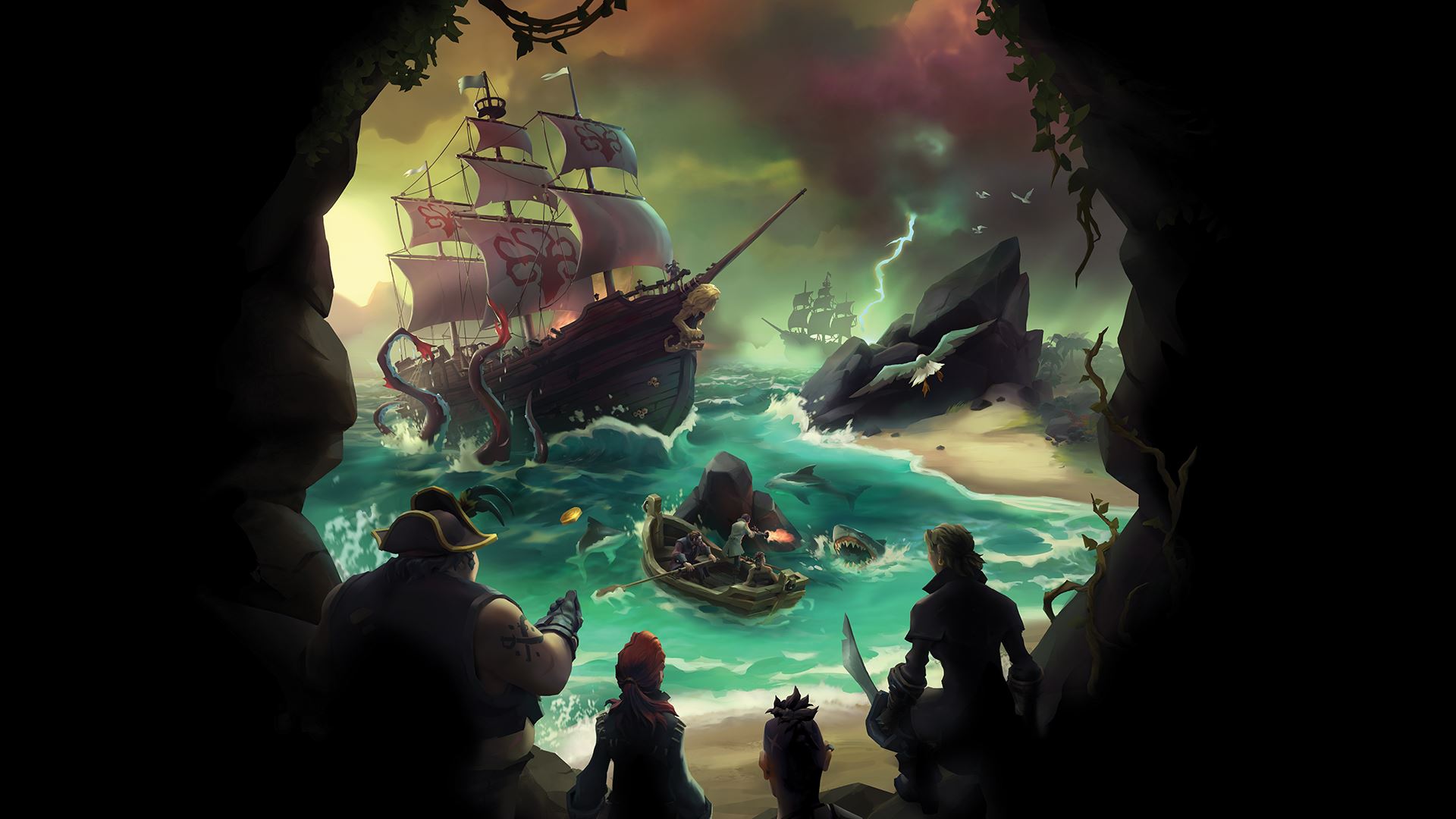 Рисунок первого извержения sea of thieves