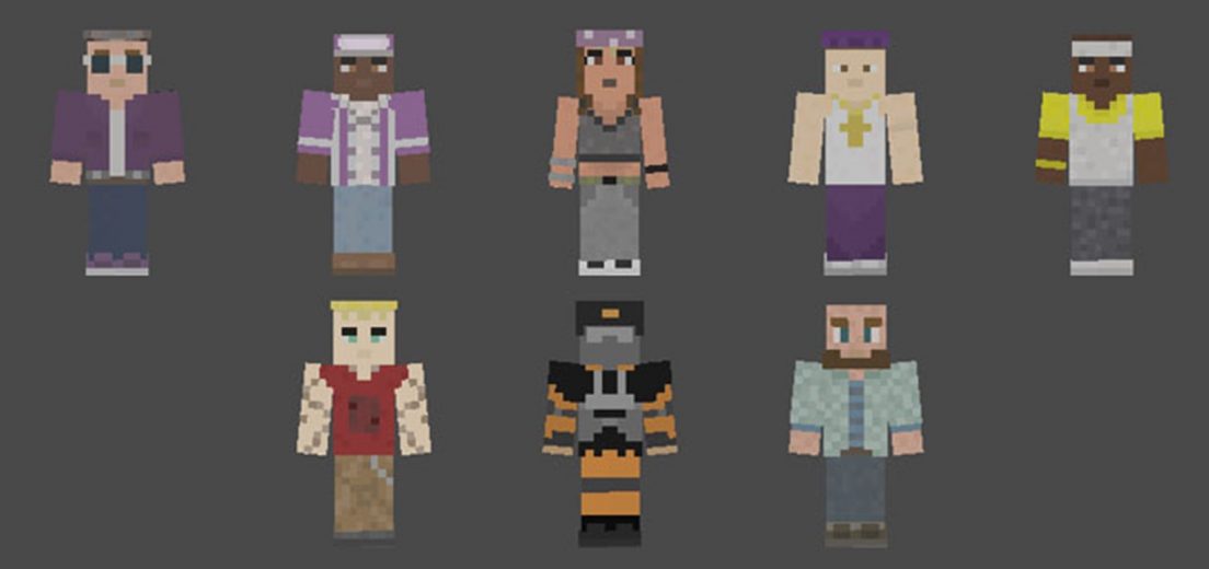 Saints Row Is Infiltrating Minecraft Through An Adorable Skin Pack