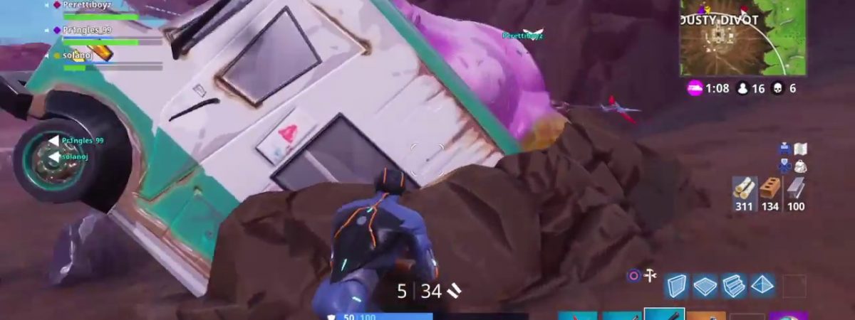 Finally, someone has found a way to crack the chest under the ice cream truck in Dusty Divot in Fortnite.