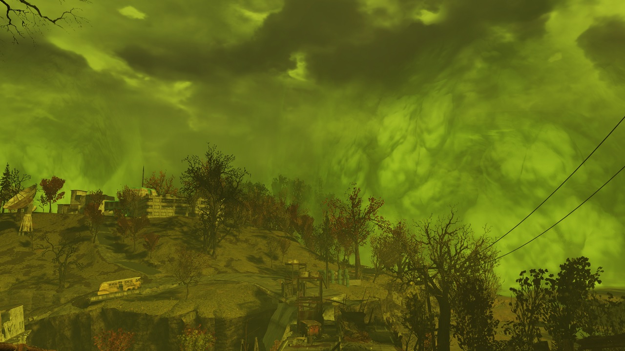 Fallout 4 зеленое небо фото 5