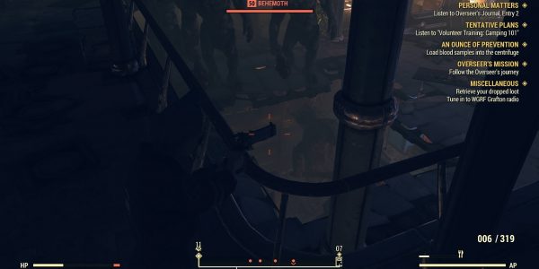 Five Behemoths Spawn Due to Fallout 76 Bug