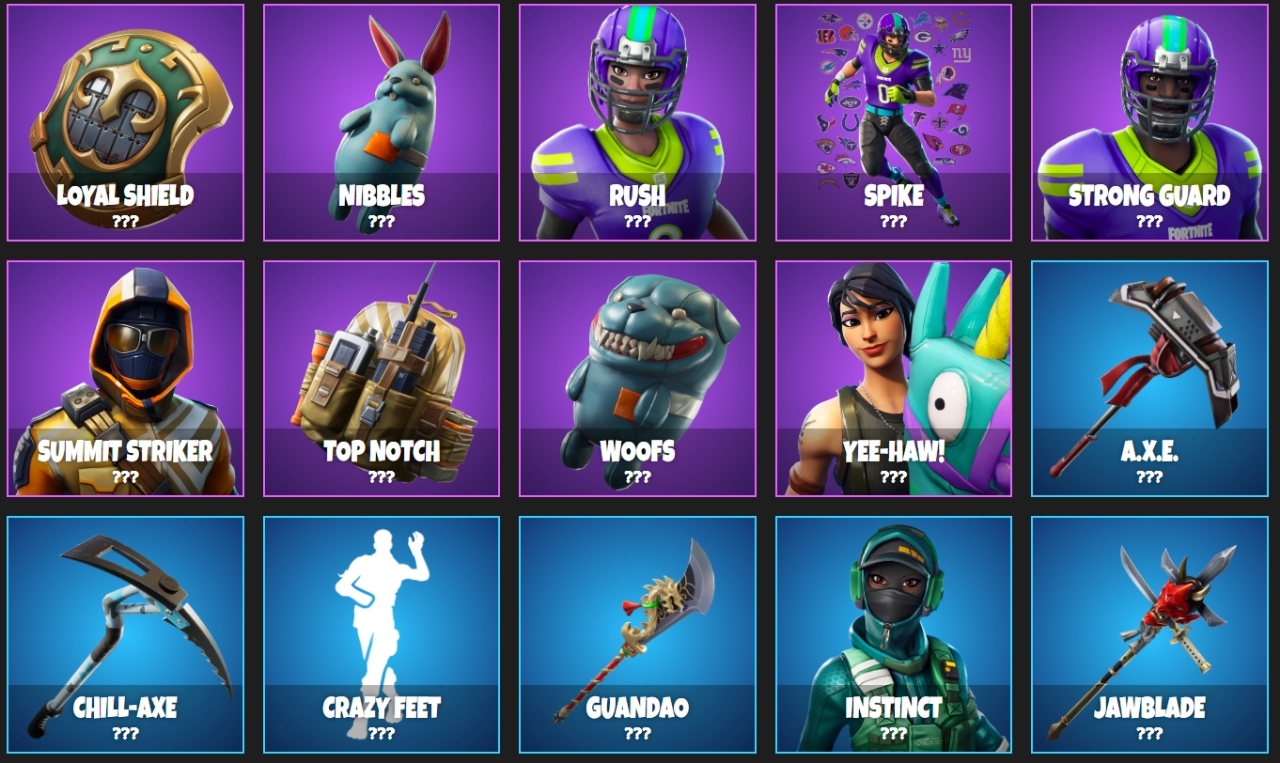 Leaked Fortnite Items New Cosmetic Items Forthcoming In Fortnite Revealed Through Latest Leaks