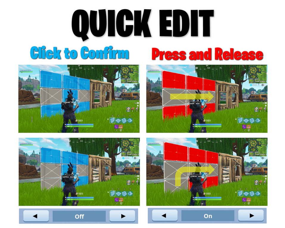 this quick edit system for fortnite could make life easier on a console - fortnite edit
