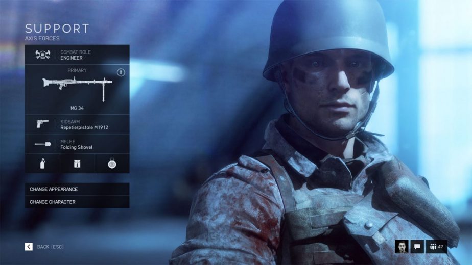 The Battlefield 5 Support Can Build and Repair Faster