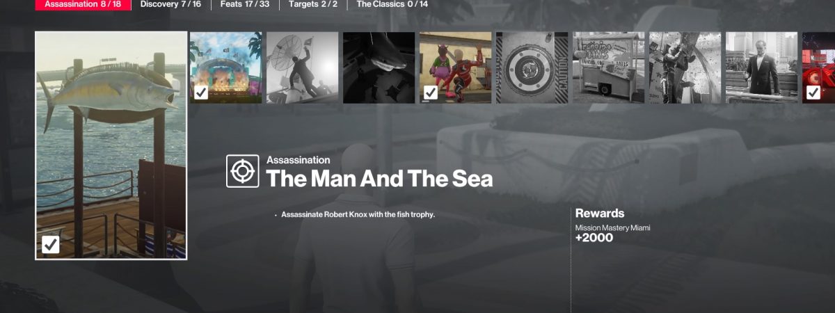 Hitman 2 The Man and the Sea challenge guide.