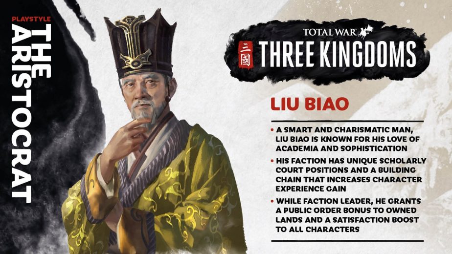 Total War Three Kingdoms Heroes Liu Biao