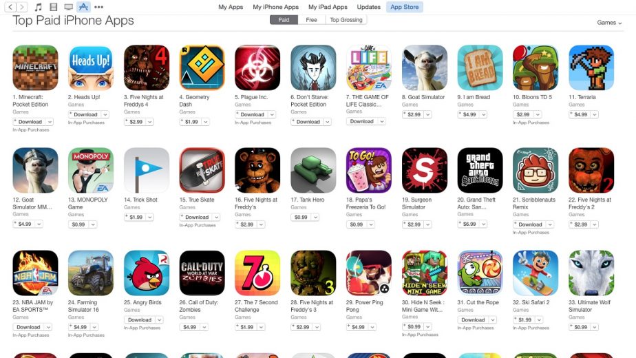 video games app store
