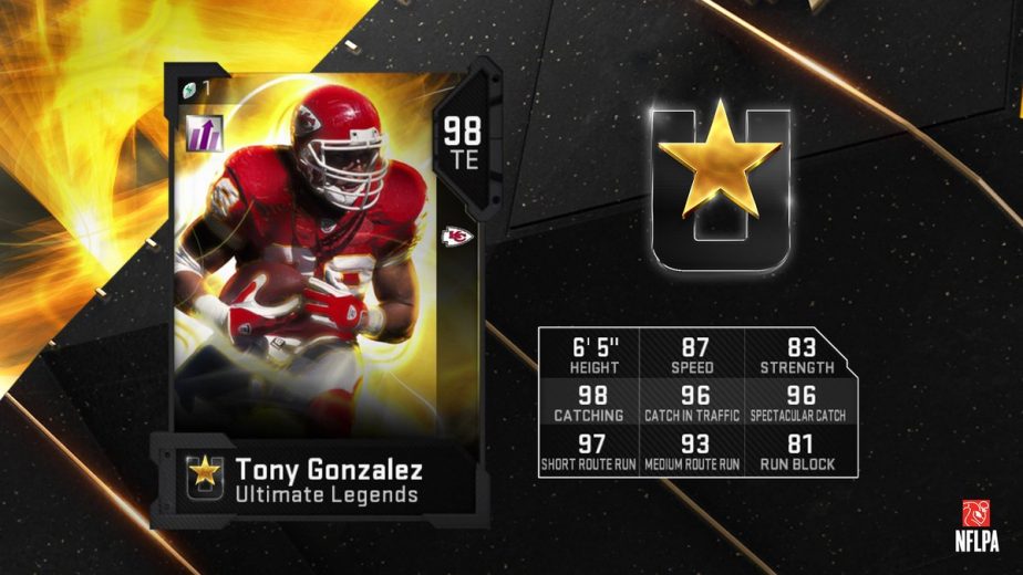 Madden 22 - TE Tony Gonzalez Creation Kansas City Chiefs and Falcons Legend  