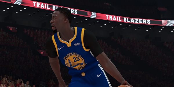 warriors draymond green blazers meyers leonard nba 2k19 playoffs moments cards