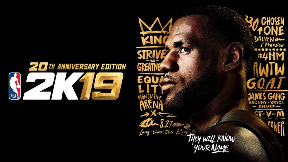 nba 2k19 20th anniversary edition with lebron james cover