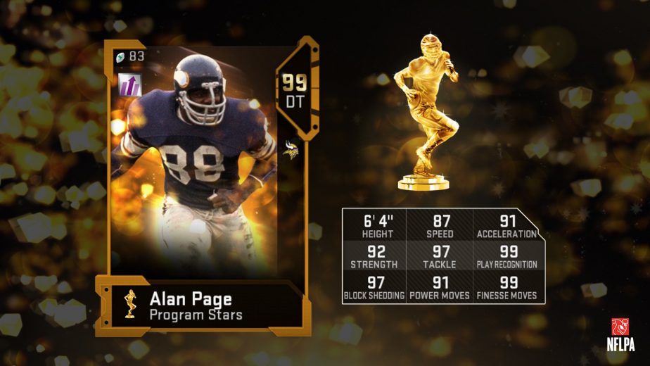 madden 19 position heroes alan page