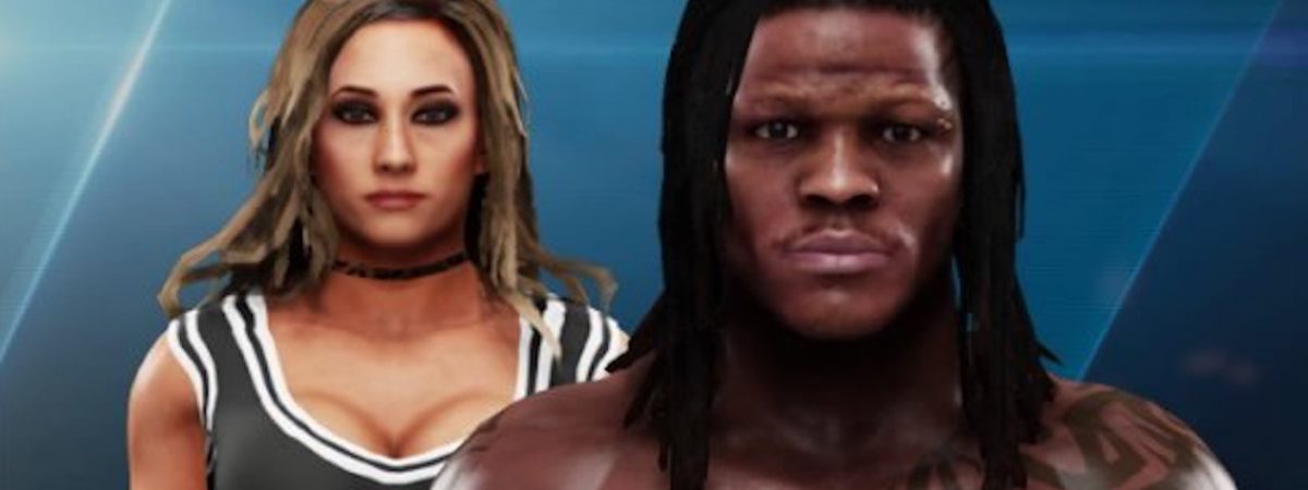 wwe smackdown stars r truth carmella battle grizzly gaming gm wwe 2k19