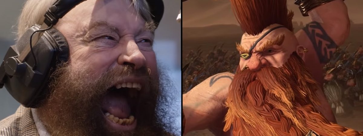 Total War Warhammer 2 Gotrek and Felix DLC Brian Blessed