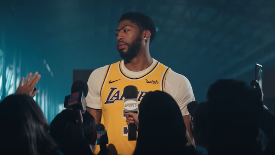 anthony davis in nba 2k20 house of next trailer ad