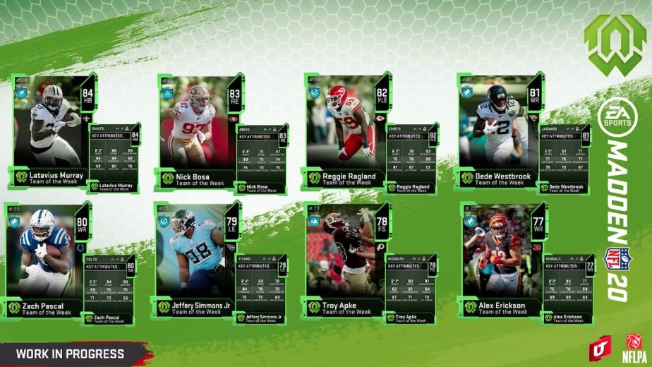 Madden 20 Team of the Week 7 Revealed: Marvin Jones Jr, Aaron Rodgers