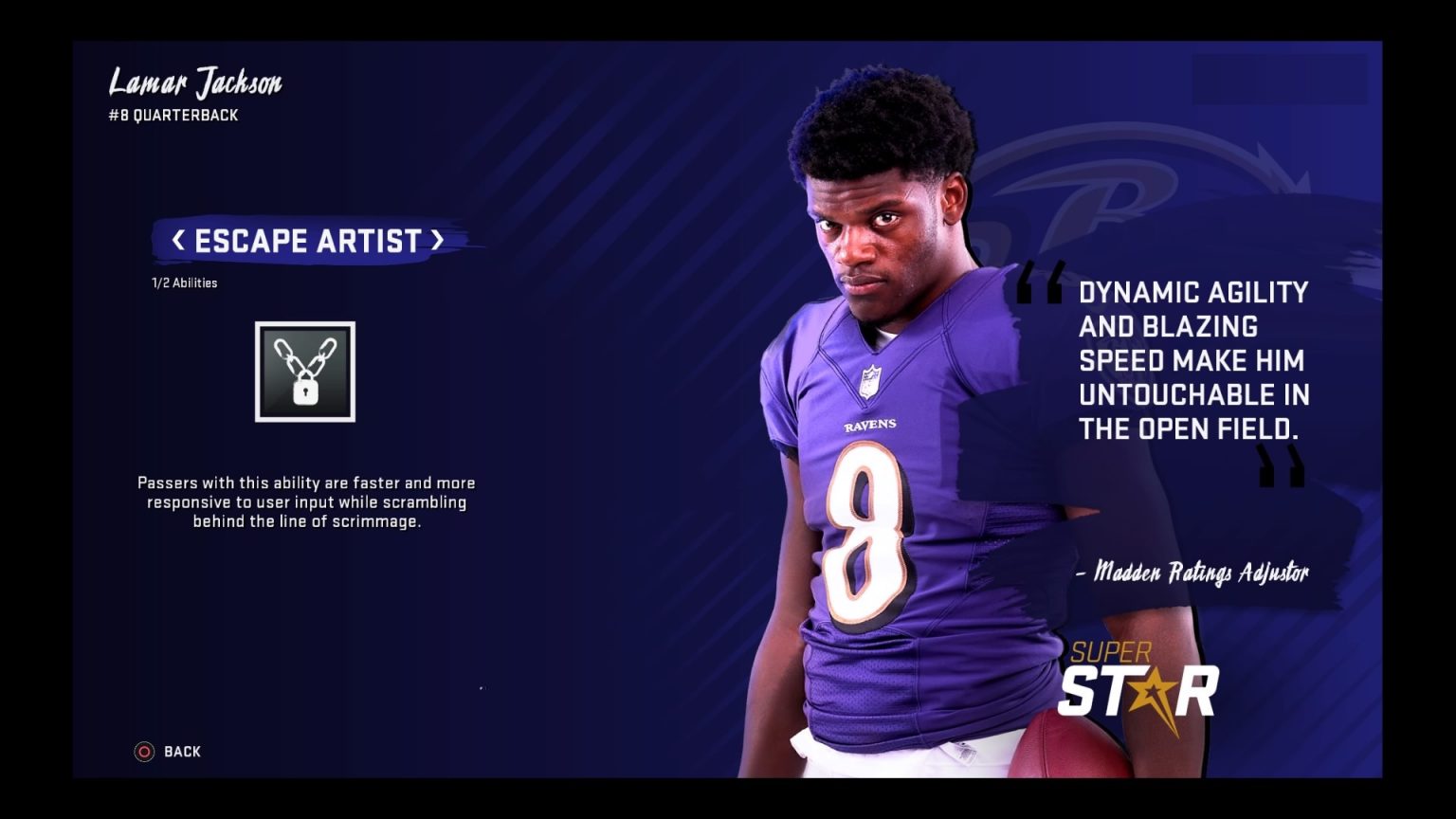 New Lamar Jackson Madden 20 Speed Rating Makes Him Fastest QB Ever