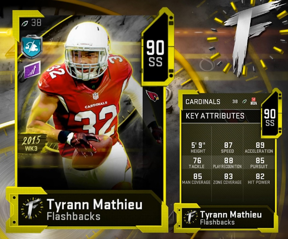 madden 20 flashbacks tyrann mathieu card