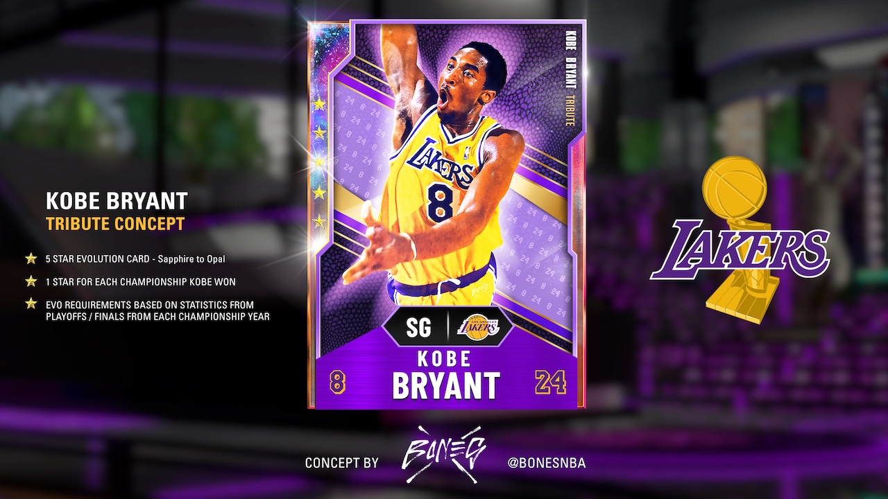 Nba 2k20 Myteam Kobe Bryant Evo Tribute Card Concept Leaked