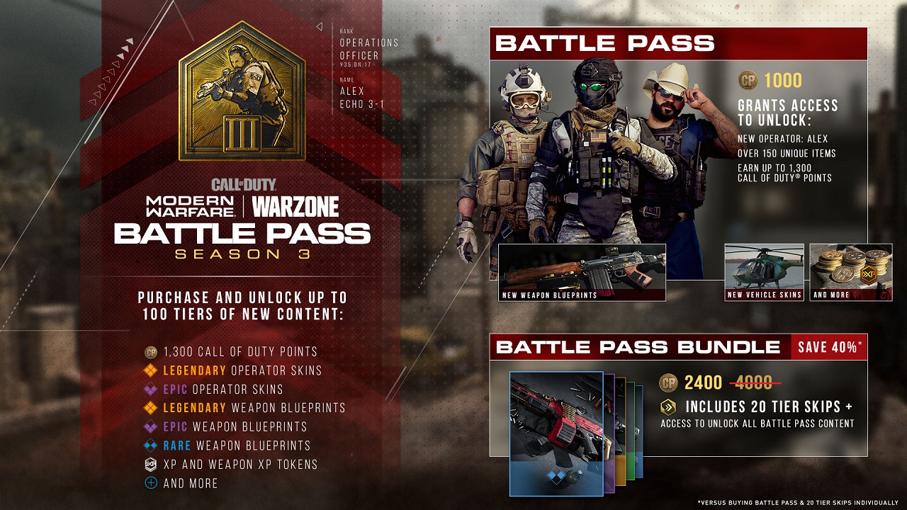 call of duty modern warfare 3 season 5 battle pass