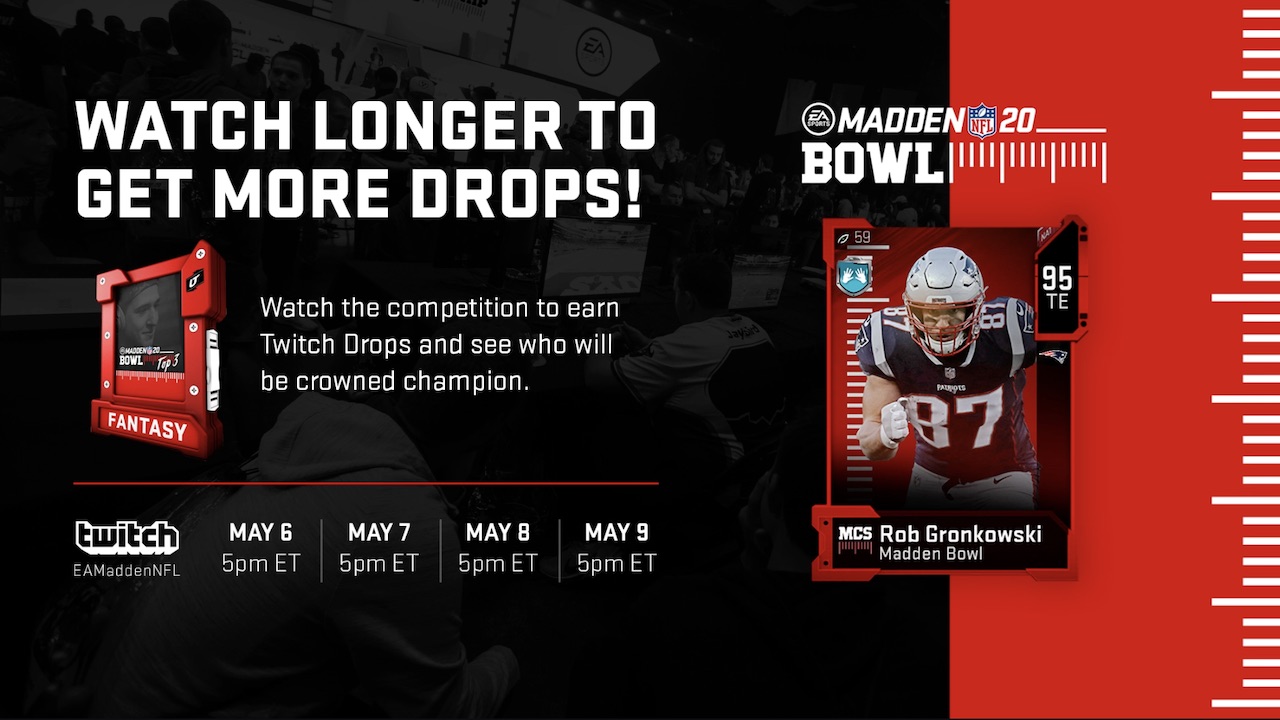 madden 20 twitch packs gronkowski card