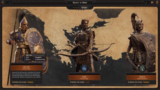 total war saga troy playable factions