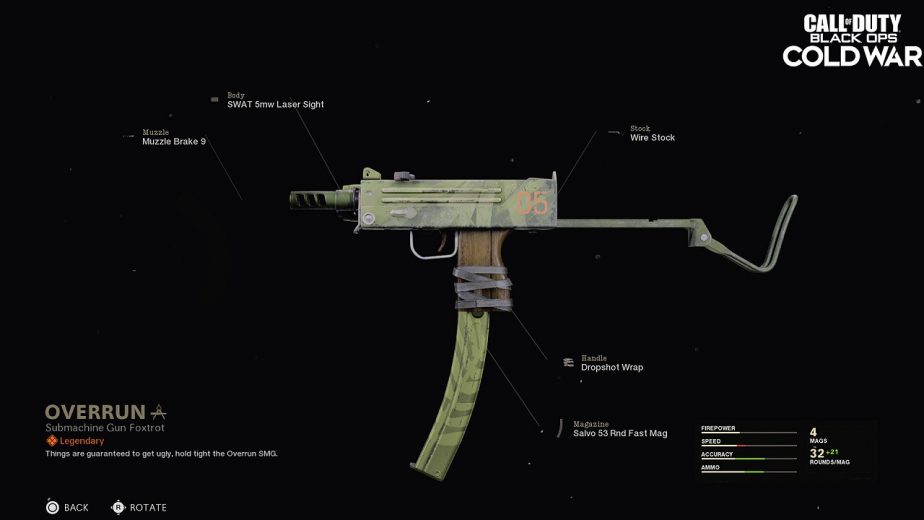 Call of Duty Black Ops Cold War Blueprint Gun Game