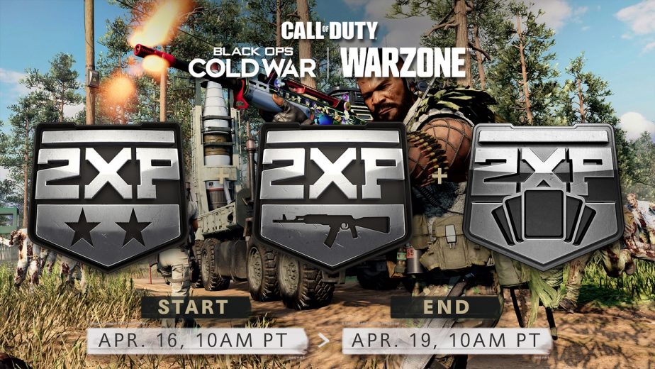 call of duty cold war double xp weekend