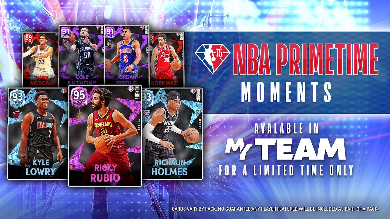 nba 2k22 primetime moments cards for cole anthony ricky rubio